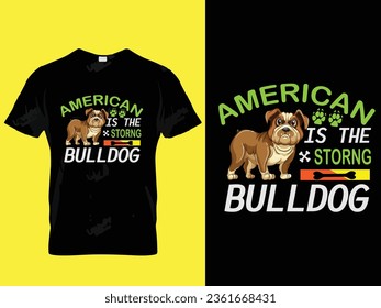 American bulldog t shirt design 