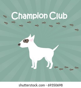 American Bull-terrier Funny Vector