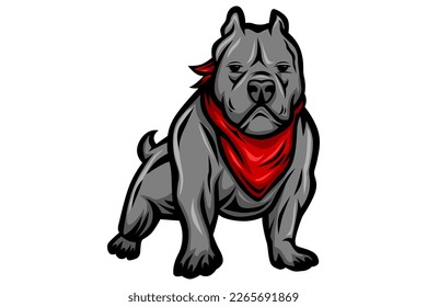 american bully, american pit bull, pet logo, dog pitbull, american bully dog ,colored pets for design, colour illustration suitable as logo or team mascot, dog illustration, vector graphics,