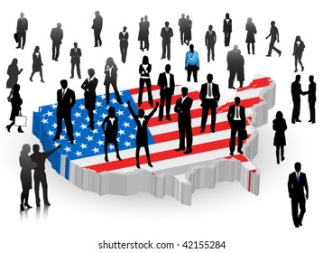 American Business People Stock Vector (Royalty Free) 42155284 ...