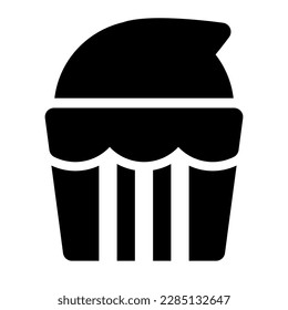 american cake of memorial day solid icon set