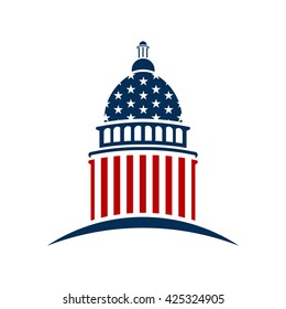 American Capitol logo. Vector graphic design
