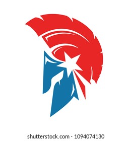 American Captain Spartan Logo Vector