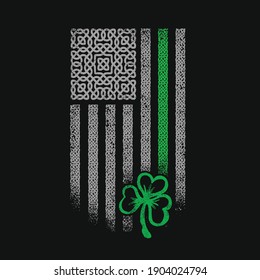 american celtic flag st patrick day