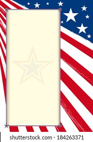 American certificate poster. An american background with a frame for you. 