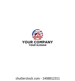 American Circle House Logo design