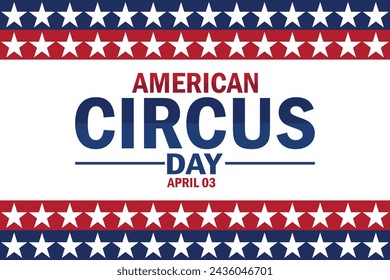 American Circus Day wallpaper with typography. American Circus Day, background