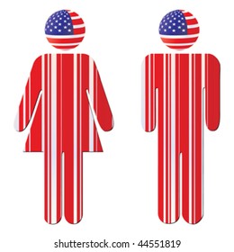 american citizen vector illustration