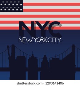 american city new york flag