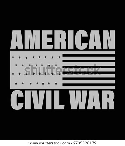American Civil War Typography Design  Historic Quote Style