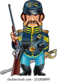 American Civil War Union Cavalry Soldier