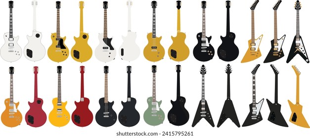 American classic hard rock guitars