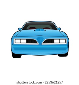 American Classic Sports Car. Vector illustration.