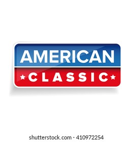 American Classic vector button