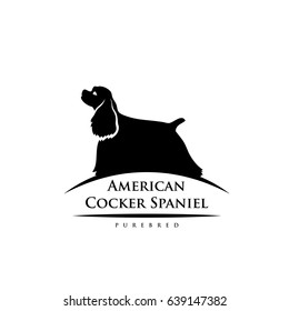 American Cocker Spaniel Symbol - Vector Illustration