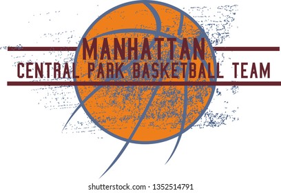 American College basketball graphic design vector art