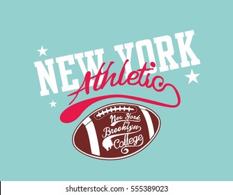 American College Football graphic design vector art 