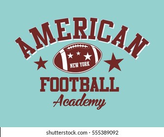 American College Football graphic design vector art 