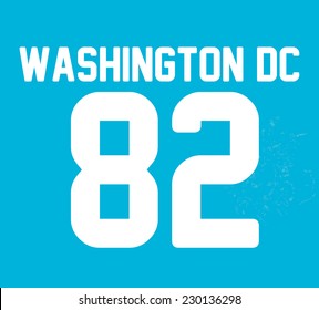 American college graphic design vector art