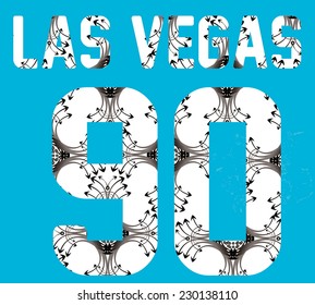 American college graphic design vector art