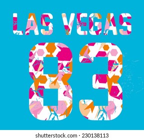 American college graphic design vector art