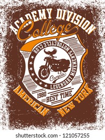 american college retro style