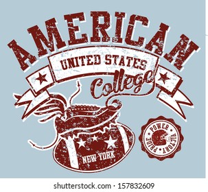 american college sports vector art