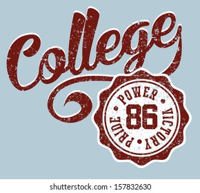american college sports vector art