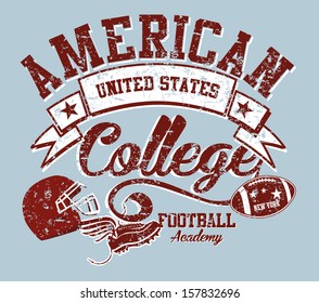 american college sports vector art