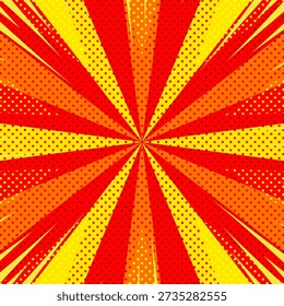 American Comic Style Backgrounds for summer - Square version -