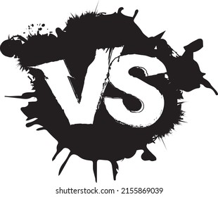 American comic style confrontation battle VS
