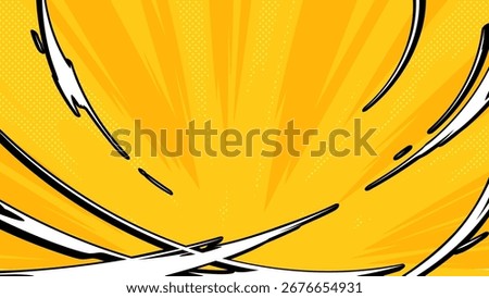 American comic style smoke effect background illustration _16:9