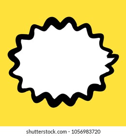 American comic style speech balloon