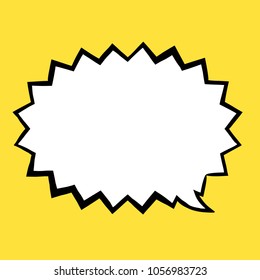American comic style speech balloon