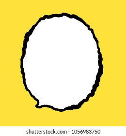 American comic style speech balloon