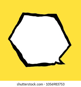 American comic style speech balloon