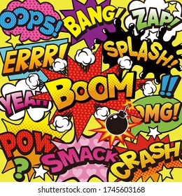 American comic style speech bubble