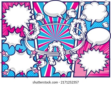 American comic style speech bubble
