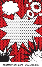 Blitzer amerikanischer Comicstil-Hintergrund