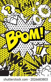 American comic-style flashy background material