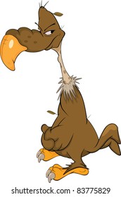 American condor.Cartoon