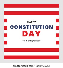 American constitution day national day of america for banner, social media, greeting, poster. vector eps 10