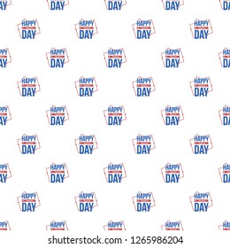 American constitution day pattern seamless vector repeat for any web design