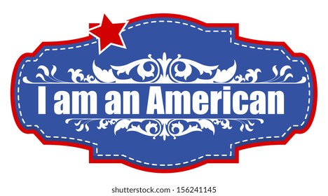 I am an american - Constitution Day Vector Illustration