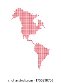 american continent map isolated icon vector illustration design