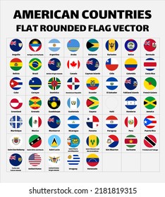 Países de Estados Unidos exhiben vectores planos