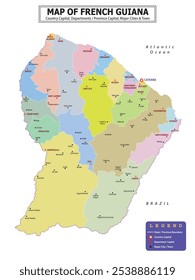 American Countries Geography Political map. Political map of country with capital, province or state capital, major cities and town.