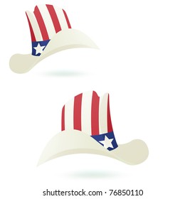 American cowboy hat. Vector