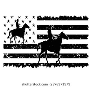 American Cowboy T Shirt Design, Print Design, Banner design, Cowboy T Shirt Design Vector Template