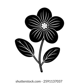 American crowfoot flower vector on white background